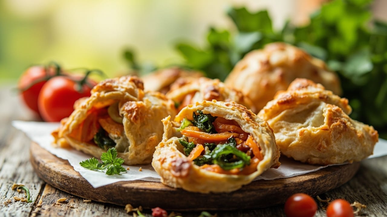 Vegetable Pastries Recipe image 1 Vegetable Pastries Recipe - illustration 1